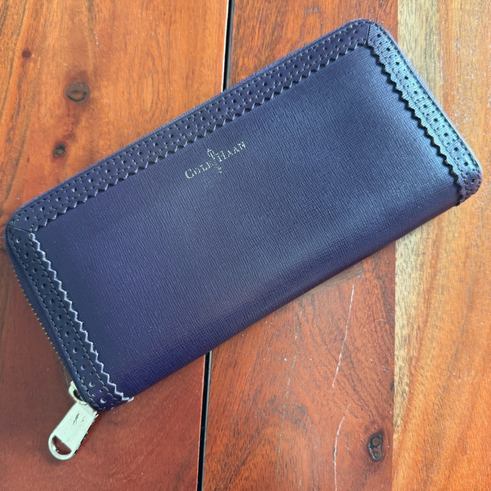 Cole Haan Purple Zip-Around Wallet